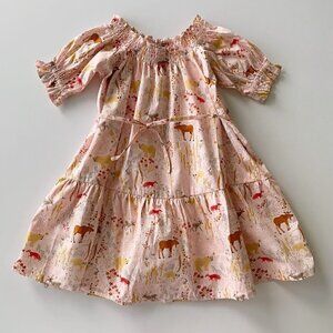 NWT Tea Collection Girl Puff Sleeve Midi Dress 2T